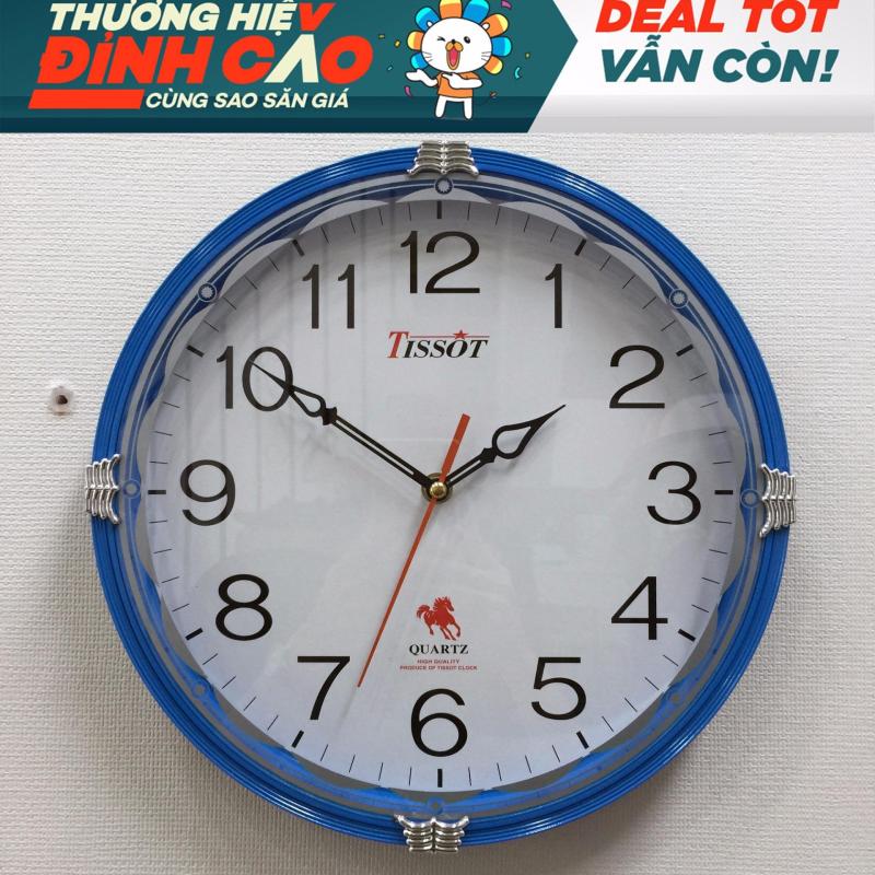 Đồng hồ treo tường hình tròn Vati S65 (xanh da trời)-Chất liệu cao cấp siêu bền bán chạy