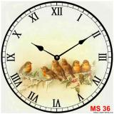 Đồng hồ treo tường phong cách cổ MS 36
