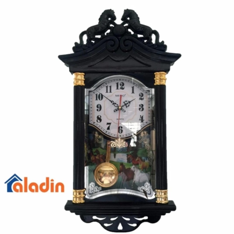 Nơi bán Đồng hồ treo tường quả lắc hình ngôi nhà vati f19( nâu )-Khuyến mãi
giá sốc