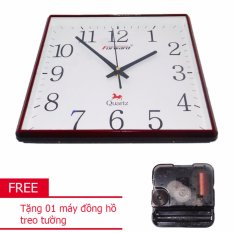 Đồng hồ vuông treo tường Forward FW-V30T + Tặng 01 Máy đồng hồ treo tường