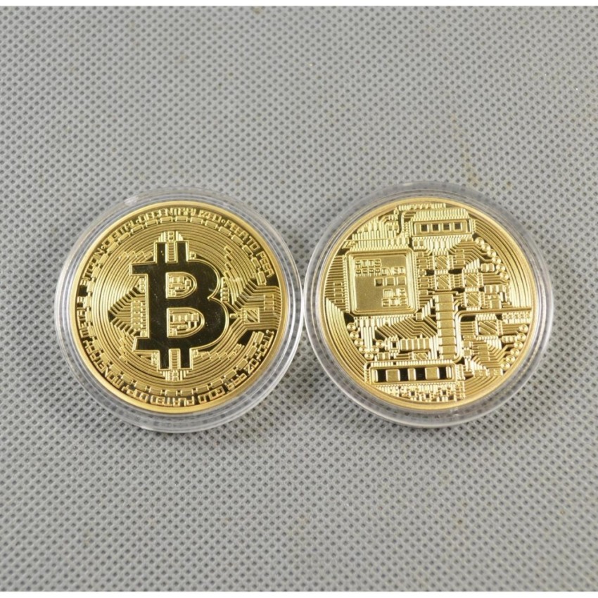 Đồng tiền Bitcoin Mạ vàng may mắn