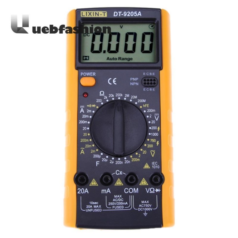 Bảng giá DT9205 Protection Digital Multimeter Ammeter Current Capacitance Tester - intl