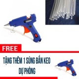 Dụng cụ gắn keo nến Kèm 92 cây keo 25cm Tặng 1 Máy bắn keo dự phòng GC
