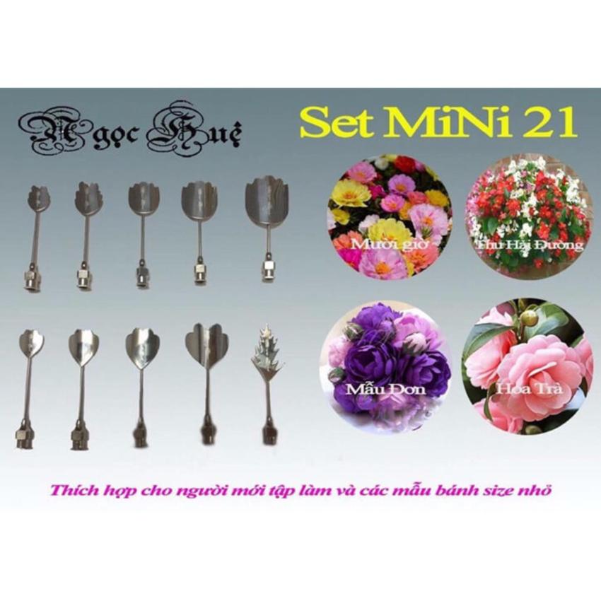 Hình ảnh Dụng Cụ Làm Rau Cau 3D Ngọc Huệ 12 Món Chính Hãng Bộ 21 Mini