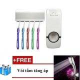 Dụng cụ nhả kem đánh răng tự động Touch Me + Tặng vòi sen tăng áp cực mạnh