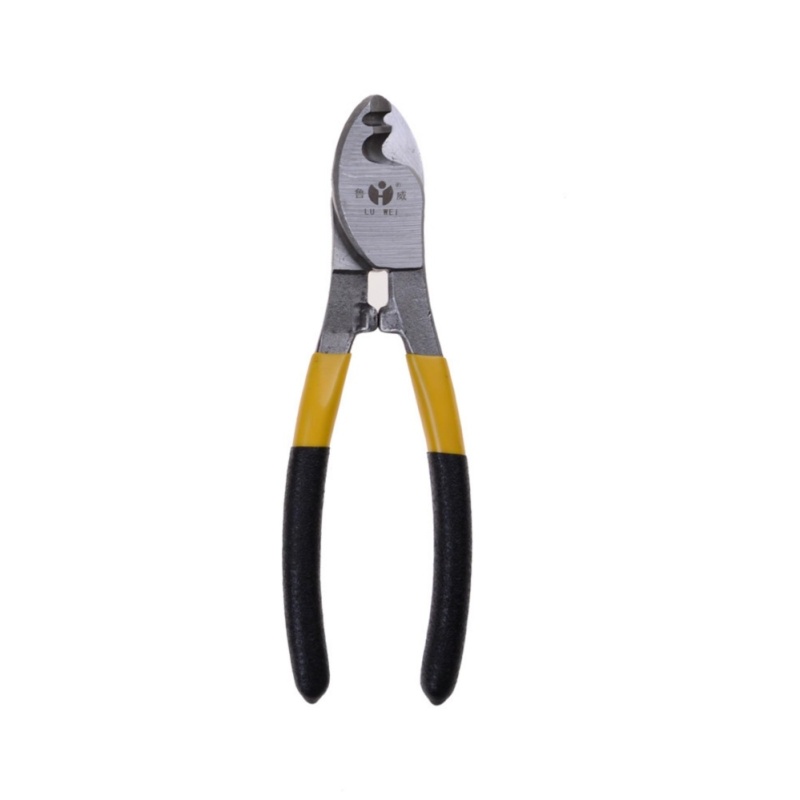 Electric Wire Stripper Steel Pliers Plastic Handle Cable Cutter Cutting Pliers Tool Size S(160mm) - intl