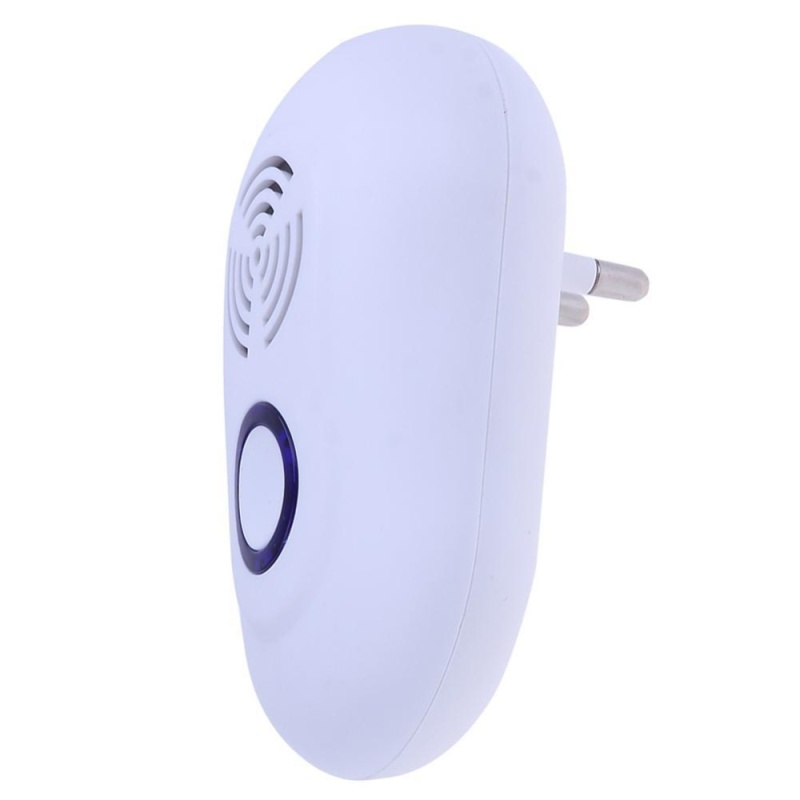 Electronic Ultrasonic Pest Reject Mosquito Cockroach Mouse Repeller(White)-EU Plug - intl