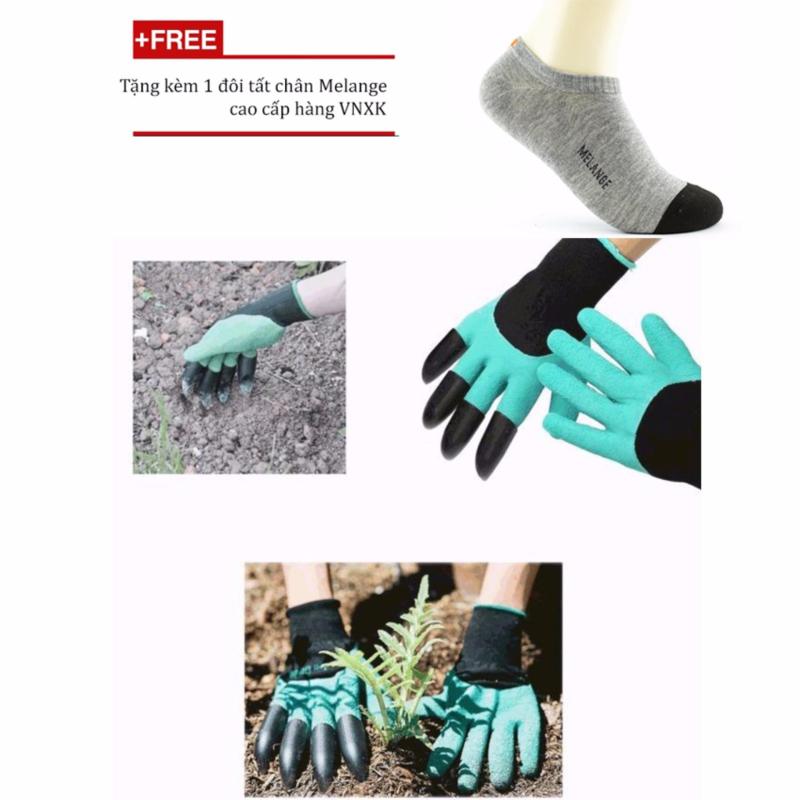 Găng tay đào đất giá rẻ Vega365/găng tay làm vườn hà nội + Tặng đôi tất nam hàng VNXK