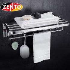 Giá để đồ kết hợp treo khăn inox zento ha4646-1