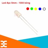 Gói 1000 bóng led đục 5mm - xanh lá