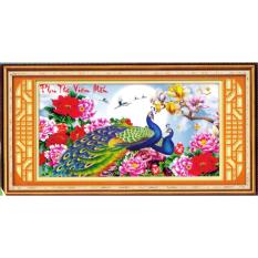 H1017- tranh đính đá phu thê viên mãn-110365