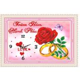 H1060-Tranh đính đá trăm năm hạnh phúc-74*47_188