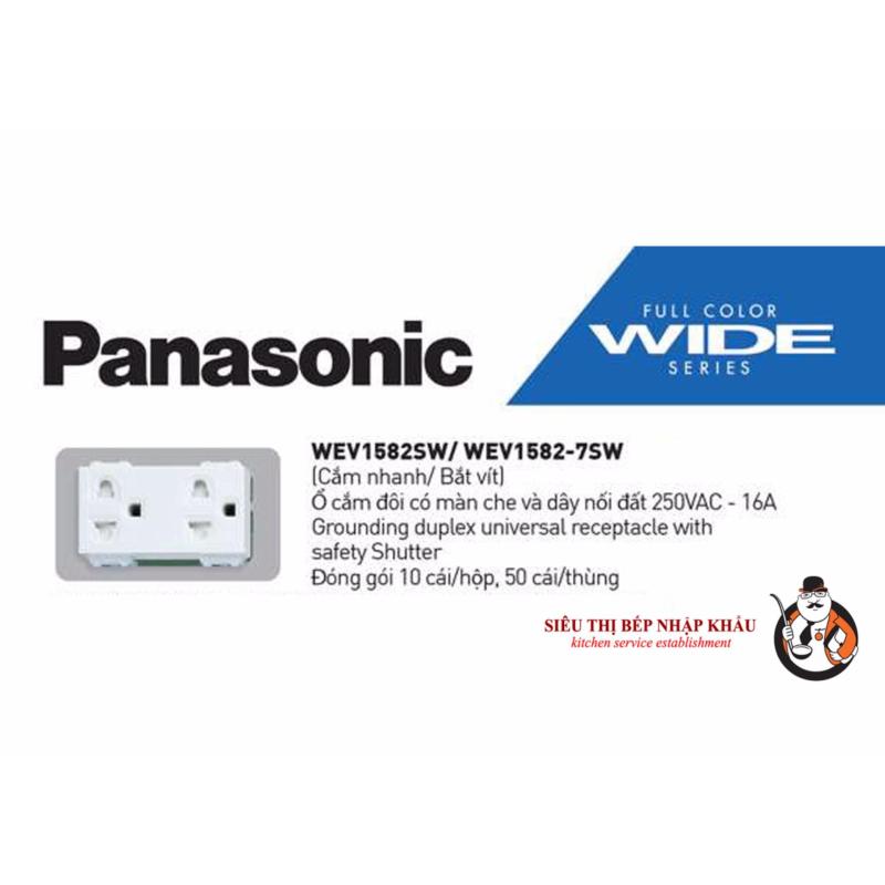 Bảng giá Hạt ổ cắm đôi Panasonic WEV1582-7SW