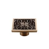 Hố ga thoát nước cao cấp bằng đồng Ngăn mùi ngăn côn trùng - Phễu thu sàn Kanly GCP01