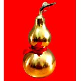 Hồ lô đồng(Đồ đồng, phong thủy, đáy có hình bát quái)