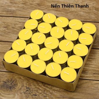 Hộp 100 Viên Nến Tealight Thiên Thanh Cháy 2.5h ( Trắng Đỏ Vàng )  
