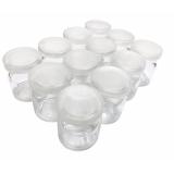 Hộp 12 hũ thủy tinh làm sữa chua 100ml