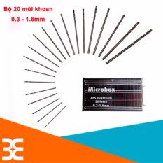 Hộp 20 mũi khoan kim loại hss mini cao cấp siêu cứng siêu sắc