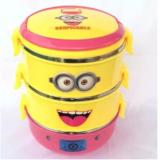 Hộp cơm giữ nhiệt inox 3 tầng minion cao cấp
