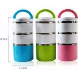 Hộp cơm giữ nhiệt lõi Inox 3 ngăn