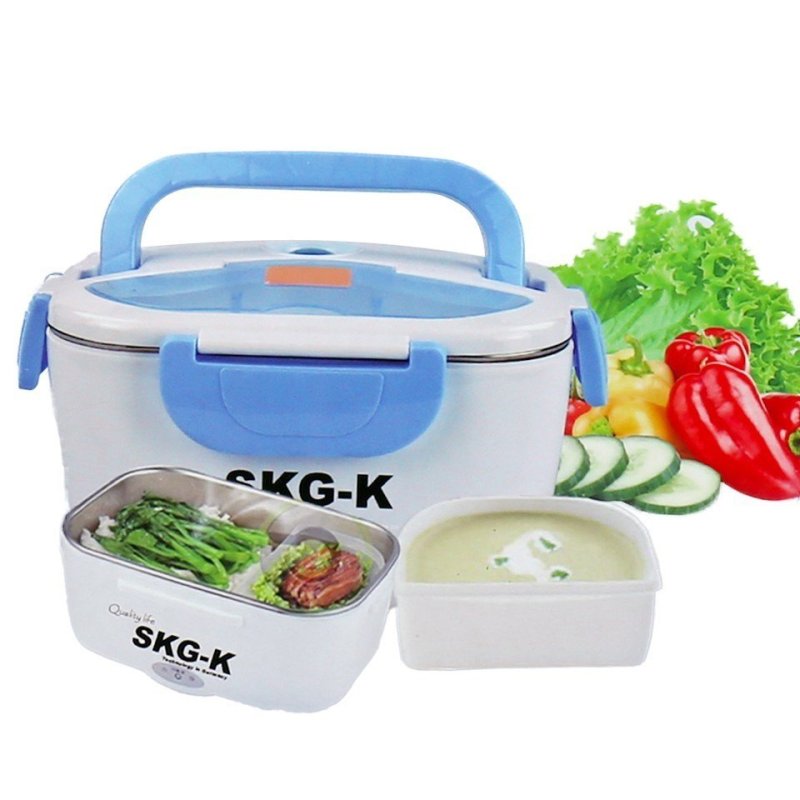 Giá bán Hộp cơm hâm nóng inox khay rời SKG-K900 (Xanh)