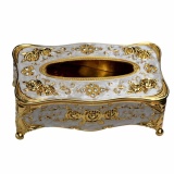 Hộp đựng giấy ăn dáng Tân cổ điển cao cấp (kích thước 18cm)