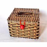 Hộp đựng giấy ăn giả mây vuông (12x12x10)