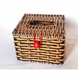 Hộp đựng giấy ăn giả mây vuông (12x12x8)