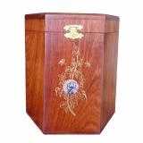 Hộp đựng gói trà bằng gỗ hương ta đỏ quý hiếm loại lớn HT02