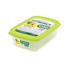 Hộp nhựa đựng thực phẩm Fitin Pack nắp dẻo 1350ml hàng nhập khẩu Nhật Bản