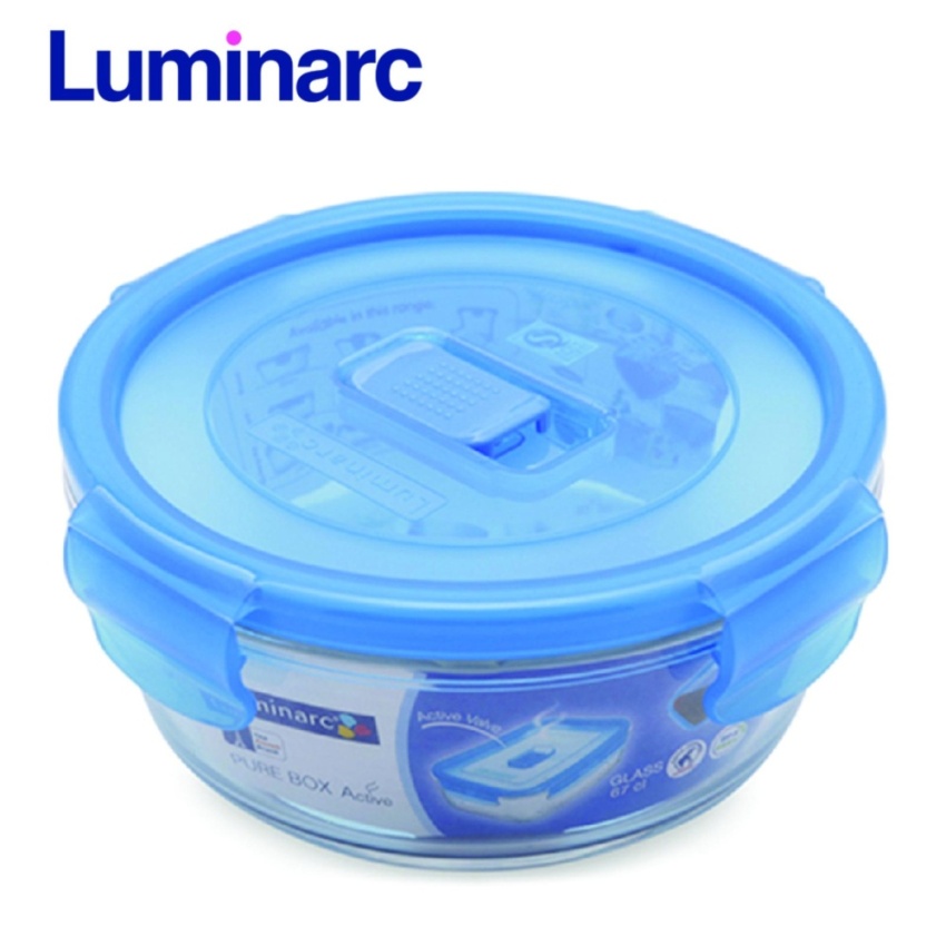 Hình ảnh Hộp thủy tinh Luminarc Pure Box tròn 670ml L1963 (Trong suốt)
