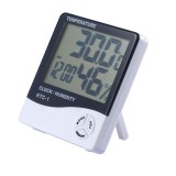 Trong nhà phòng lcd nhiệt độ điện tử đo độ ẩm nhiệt kế ẩm kế trạm thời tiết đồng hồ báo thức htc-1-quốc tế