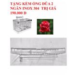Kệ chén đĩa 1 tầng inox 304