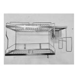 Kệ để chén đĩa liên hoàn 2 tầng treo tường Inox 304