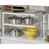 Kệ để đồ nhà bếp 2 tầng đa năng,Kệ nhà bếp 2 tầng tiện ích, Kệ gầm 2 Tầng Để Đồ Nhà Bếp Đa Năng, Kệ xếp để dưới bồn rửa chén thông minh, Kệ xếp để đồ nhà bếp 2 tầng đa năng tiện dụng