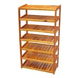 Kệ Giày Dép Gỗ Tự Nhiên 7 Tầng Rộng 80cm
