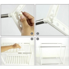 Kệ gầm bếp chứa đồ đa năng - trắng