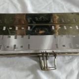 Kệ gia vị có móc treo 12x40x8 inox 304
