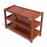 Kệ giày dép gỗ tự nhiên 3 tầng rộng 80cm