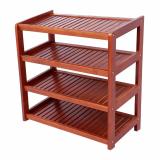 Kệ giày dép gỗ tự nhiên 4 tầng rộng 60cm