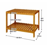 Kệ Gỗ Cao Su 2 Tầng -Code 5