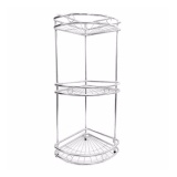 Kệ góc 3 tầng inox (Bạc)