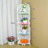 Kệ Góc 4 Tầng Hoa Văn Gỗ