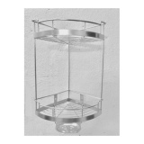 Kệ góc để xà bông 2 tầng inox 304