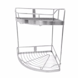 Kệ góc phòng tắm 2 tầng inox 304
