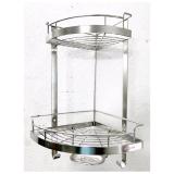 Kệ góc xà bông se le 2 tầng inox 304