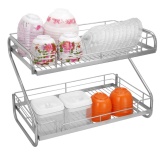 Prota kệ inox 304 úp chén dĩa 2 tầng chữ s gd-115