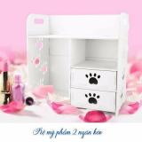 Kệ mỹ phẩm chân chó 2 ngăn kéo siêu kute