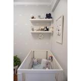 Kệ gỗ treo tường xuất khẩu màu trắng . bộ 2 thanh kích thước 45x19.5x3 cm
