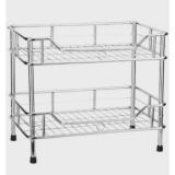 Kệ ống úp chén đĩa 2 tầng inox 304